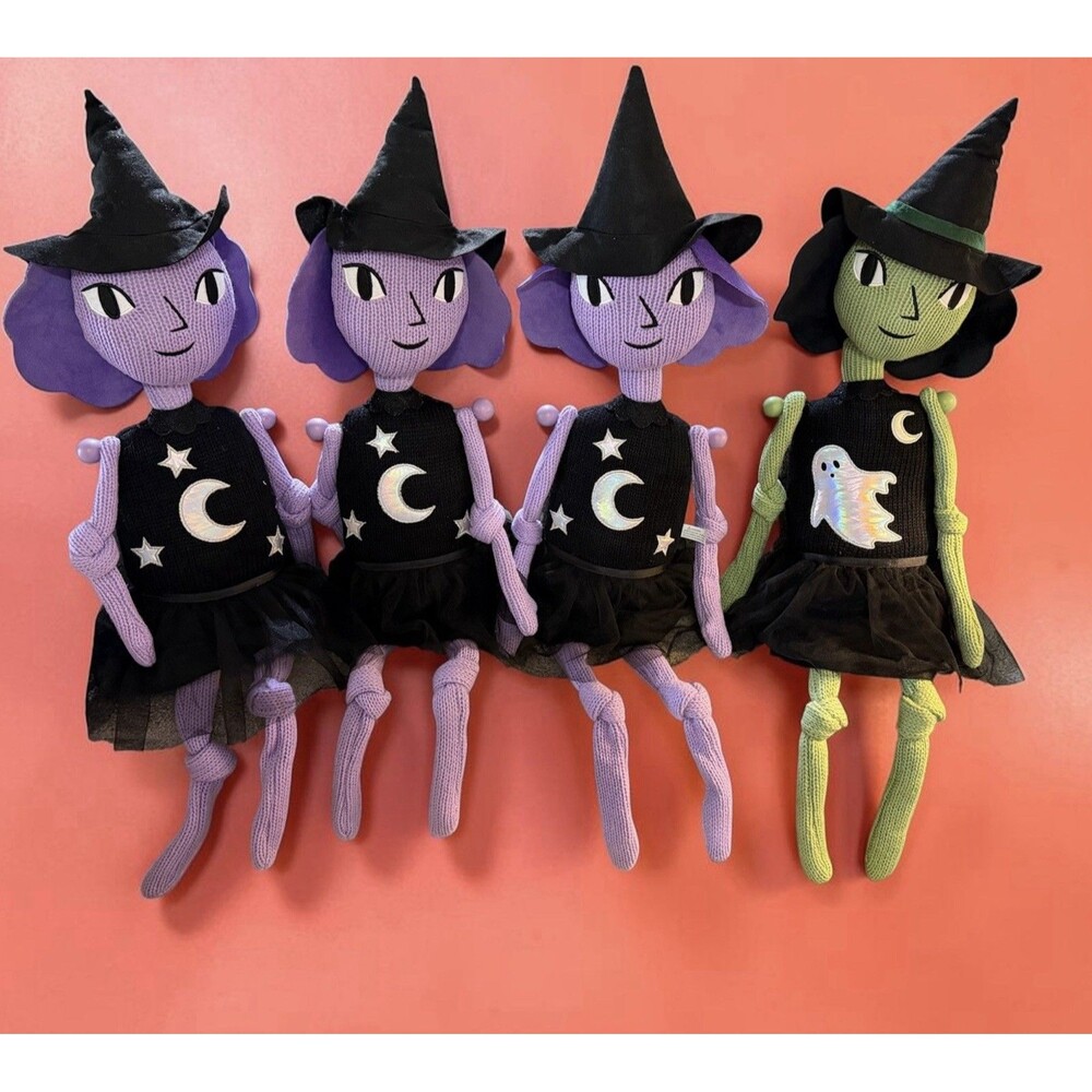 Knit Witch Character - Hang or Sit - Hyde and EEK! Boutique Black/green New